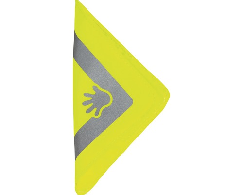 Steag de semnalizare galben cu amprentă de mână pentru transportul în siguranță al pieselor de prelucrat lungi