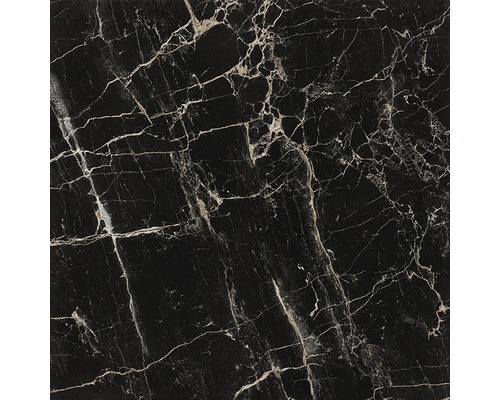 Gresie interior porțelanată glazurată MB0302D neagră rectificată 60x60 cm