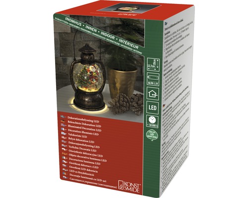 Ambalaj pentru o lumină decorativă cu LED cu motiv de glob de zăpadă