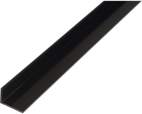 Cornier plastic Alberts 25x20x2 mm, lungime 1m, negru