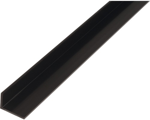 Cornier plastic Alberts 30x20x3 mm, lungime 1m, negru Profil unghiular din plastic