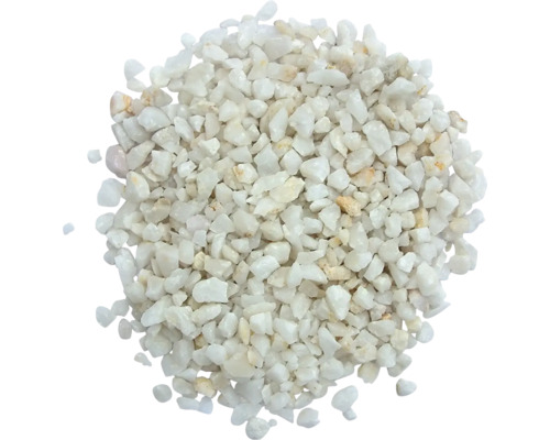 Piatră decor acvariu alb deschis 2-5 mm, 5 kg Pietriș decorativ alb