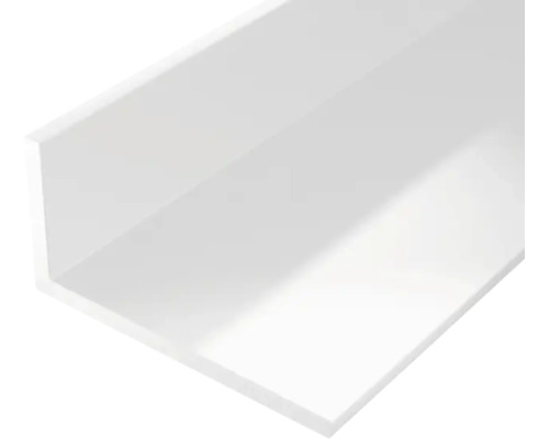 Cornier plastic Alberts 40x10x2 mm, lungime 1m, alb