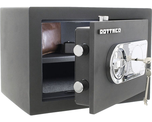 Seif de mobilier Rottner deschis cu chei