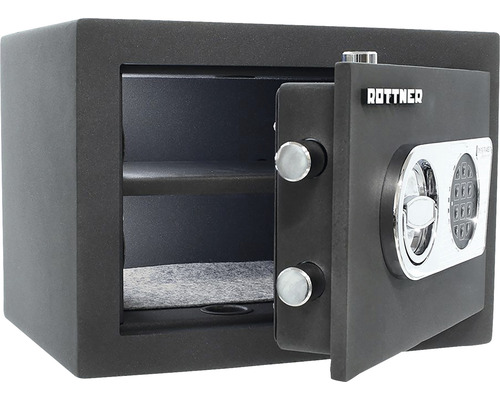 Seif deschis pentru mobilă cu închidere electronică și raft