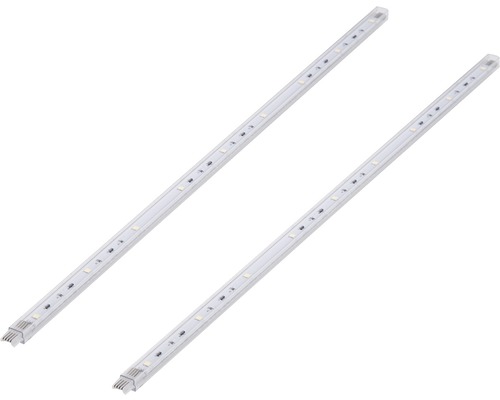 Baghete LED QL Lighting 40cm 1,5W 120 lumeni, lumină neutră, 2 bucăți, incl. alimentator & accesorii