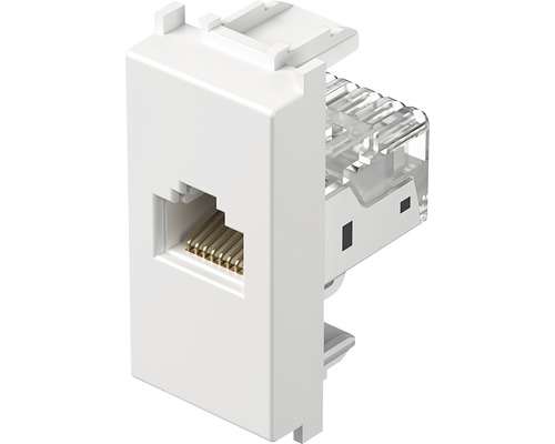 Priză date RJ45 simplă TEM CAT5e, alb | HORNBACH
