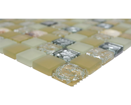 Placă de mozaic din sticlă și piatră naturală