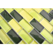 Mozaic piscină sticlă XCM B854 mix verde 32,2x31 cm
