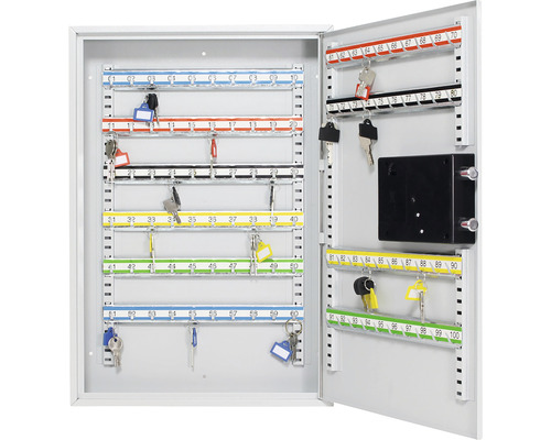 Dulap de chei deschis cu cârlige pentru chei și chei