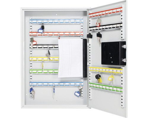 Dulap de chei deschis cu cârlige pentru chei și încuietoare