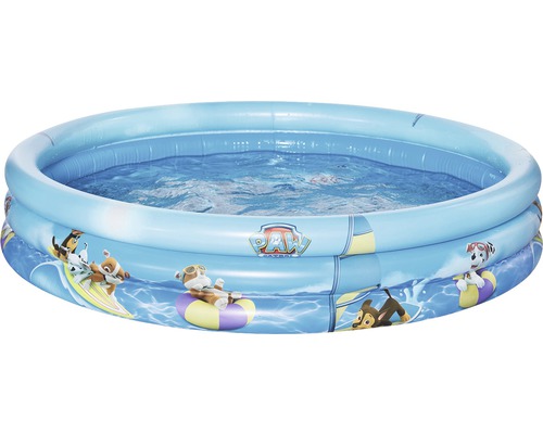 Piscină gonflabilă cu 3 inele Paw Patrol , Ø 100 cm, H 23 cm, capacitate 90 l Piscină gonflabilă pentru copii cu design Paw Patrol