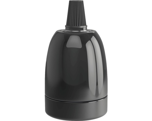 Dulie ceramică Calex E27 60W Ø47 mm negru