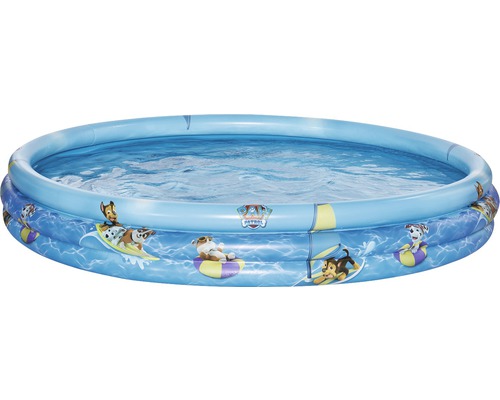 Piscină gonflabilă cu 3 inele Paw Patrol, Ø 150 cm, H 25 cm, capacitate 260 l Piscină gonflabilă pentru copii cu motive Paw Patrol