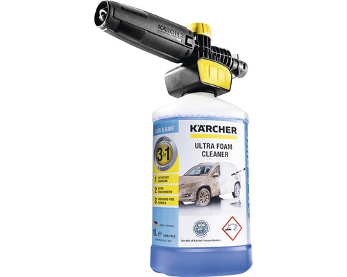 Duză pentru spumare cu spumă activă auto Kärcher 3-in-1 Ultra Foam 1L pentru aparate de spălat cu presiune