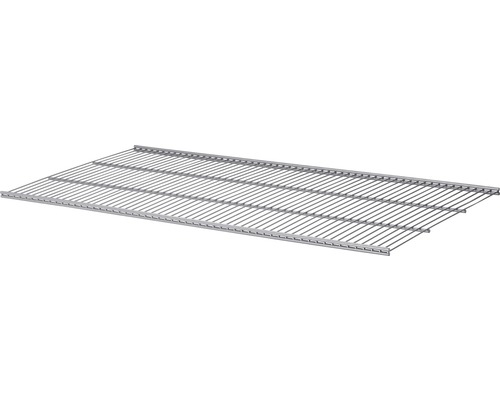 Set poliță plasă metalică Dolle Gridboards 800x406x10 mm, argintie, pentru rafturi modulare