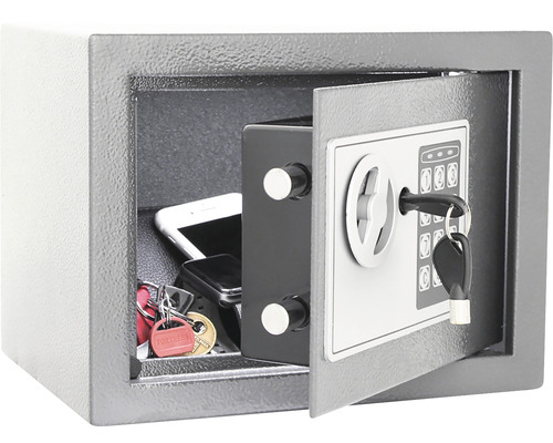 Seif deschis cu blocare electronică și cheie