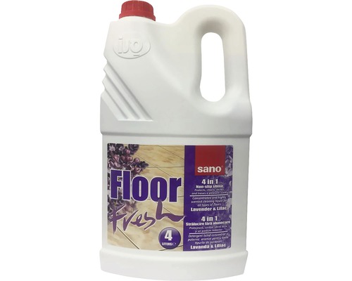Soluție curățat pardoseală Sano Floor Fresh Liliac 4L Sano Soluție de curățat podele pentru o strălucire fără urme, 4 litri