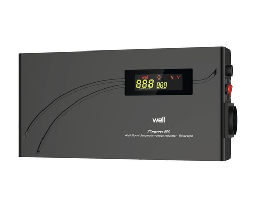 Stabilizator tensiune cu releu Well Slim Power 500VA 300W buc