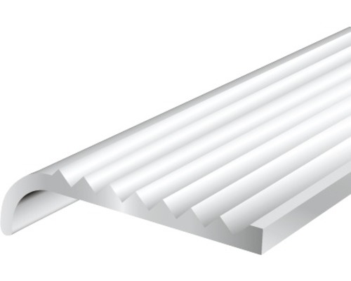 Protecție treaptă aluminiu Alberts 2000x23x6,3 mm, argintiu Profil decorativ din plastic