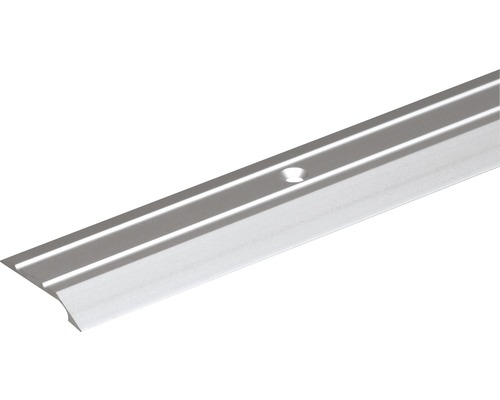 Profil de trecere aluminiu Alberts 2000x30x6,5 mm, argintiu Șină de profil cu gaură