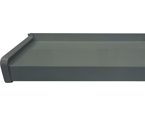 Glaf Bravo aluminiu exterior gri 16,5x150 cm