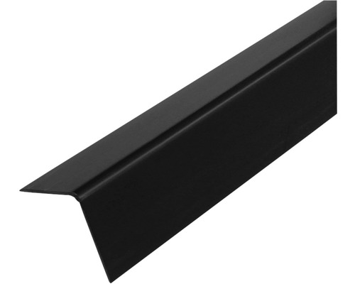 Profil PVC protecție colțuri, negru, 2750x20x20 mm Profil unghiular negru