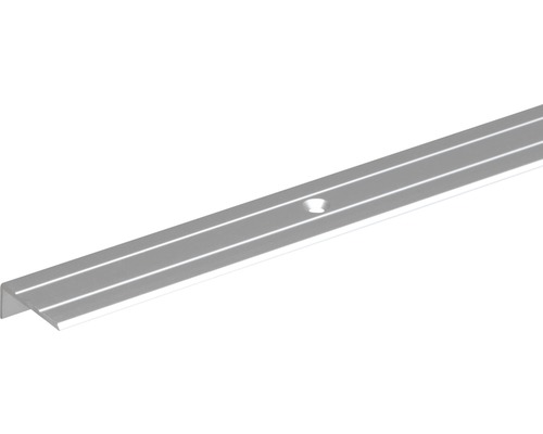 Protecție treaptă aluminiu Alberts 2000x24,5x20 mm, argintiu Profil din aluminiu cu orificiu pentru șurub