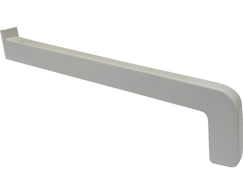 Capac glaf exterior Bravo PVC alb 16,5 cm dreapta