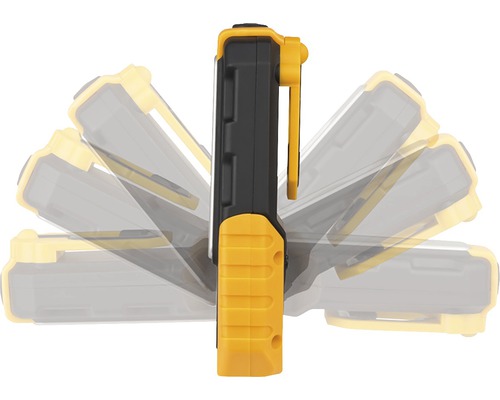 Lumină cu acumulator cu cap de lumină reglabil