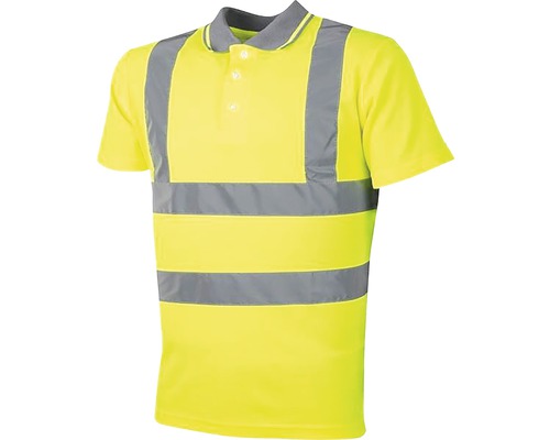 Tricou cu guler tip polo Ardon din bumbac + poliester galben reflectorizant, mărimea S Tricou cu guler tip polo Ardon din bumbac + poliester galben reflectorizant, mărimea S