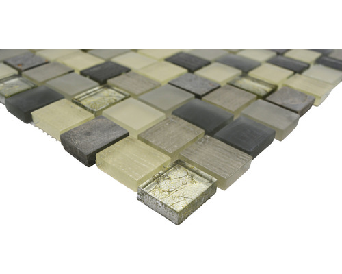 Mozaic din sticlă și piatră naturală