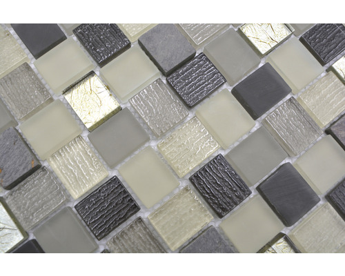 Placă de mozaic cu pietre pătrate