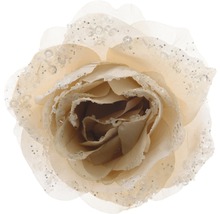 Trandafir decorativ cu sclipici