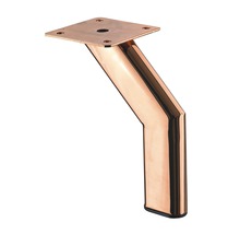 Picior de mobilă metalic cu placă de montaj