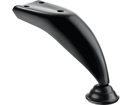 Picior de mobilă Hettich Aboa 60 x 185 mm max. 50 kg oțel negru Picior de mobilă din plastic