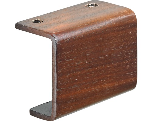 Picior de mobilă Hettich U-Rail 43x90x70 mm max. 50 kg oțel aspect de nuc Suport din lemn cu găuri de foraj