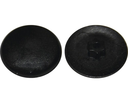 Căpăcele mascare șuruburi cap Torx Dresselhaus T20 culoare neagră, 50 bucăți
