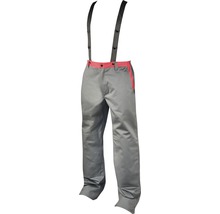 Pantaloni de protecție pentru sudori Ardon Matthew din bumbac gri/roșu, mărimea 52-thumb-1