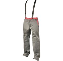 Pantaloni de protecție pentru sudori Ardon Matthew din bumbac gri/roșu, mărimea 52-thumb-0