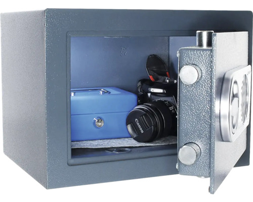 Seifă de mobilier deschisă cu cameră și casetă de bani