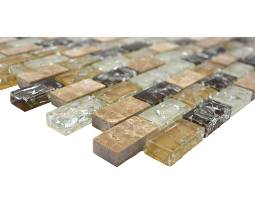 Placă de mozaic cu aspect de sticlă și marmură