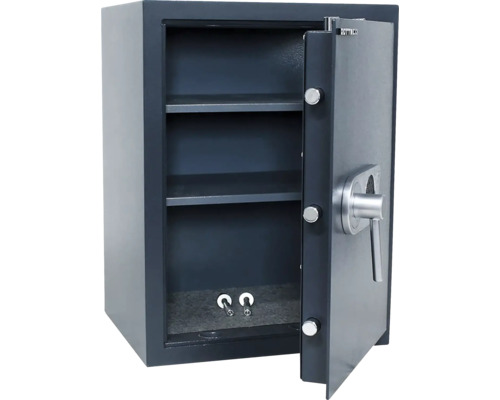 Seif deschis cu două rafturi și material de ancorare