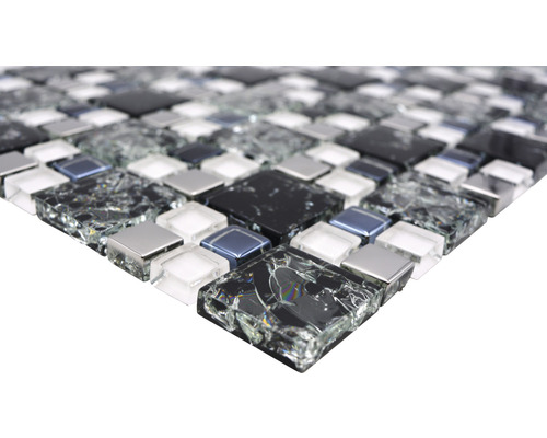 Placă de mozaic din sticlă și piatră