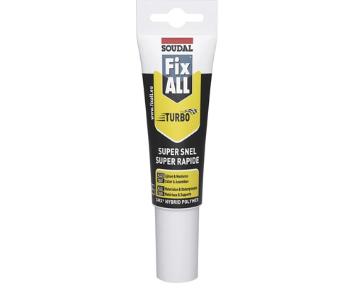 Adeziv universal SOUDAL Fix All Turbo 185 g alb Tub adeziv Soudal Fix All Turbo