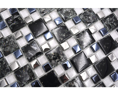 Placă de mozaic cu efecte de sticlă și oglindă