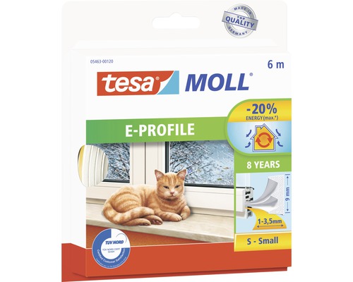 Garnitură de etanșeizare tesamoll profil E 6 m x 9 mm x 4 mm albă Garnitură de etanșeizare tesamoll profil E 6 m x 9 mm x 4 mm albă
