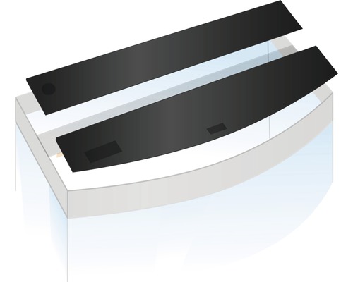 Capac pentru acvariu cu două plăci