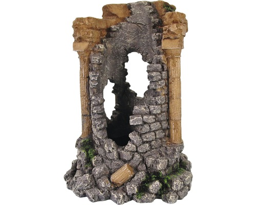 Decoratiune acvariu turn distrus cu coloane