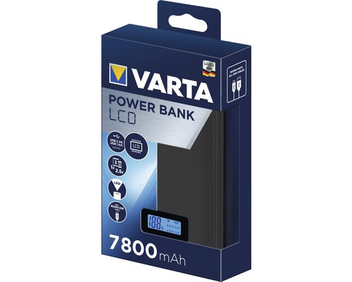 Baterie externă LCD Varta 7800 mAh în ambalaj